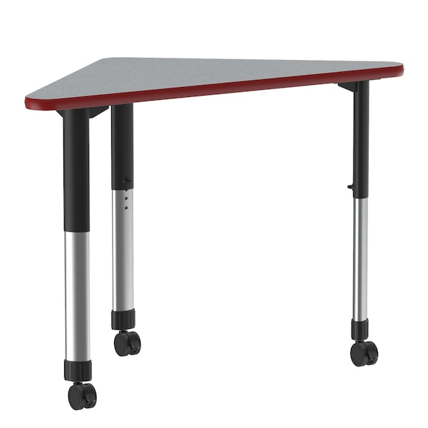HPL Collaborative Desk - Casters - Wing